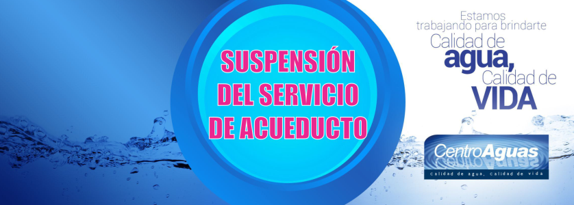 suspensión del servicio de acueducto en el sector 18 Diseño de imagen de suspensión del servicio de acueducto