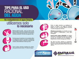Diseño de imagen de Tips para el uso racional del agua