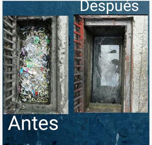 antes y después de un sumidero limpio Diseño del antes y después de un sumidero limpio