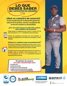 Afiche del Catastro de usuarios