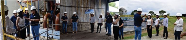 Imagen representativa de personas recorriendo la Planta de Tratamiento de Agua Residual