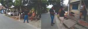 Imagen representativa de personal de Centroaguas socializando obras a la comunidad de La Rivera y Cienegueta