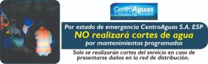 Imagen representativa informando que durante la emergencia sanitaria no se realizará cortes de agua programados