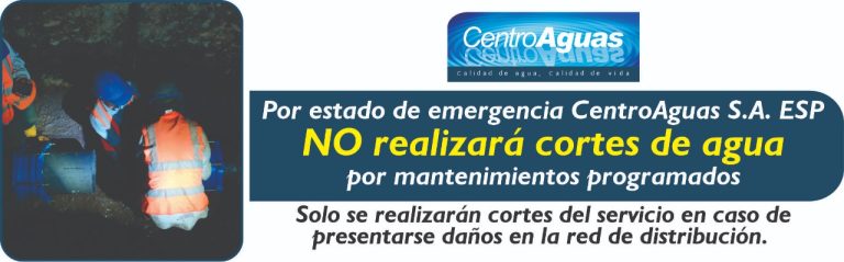 Imagen representativa informando que durante la emergencia sanitaria no se realizará cortes de agua programados