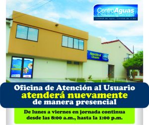 Imagen representativa informando que la oficina de atención al usuario atenderá de forma presencial