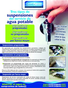Imagen representativa de los tipos de suspensión: programada, no programada y por fuerza mayor