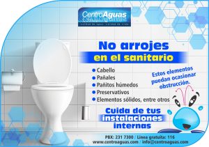 Imagen representativa de no arrojes elementos al sanitario