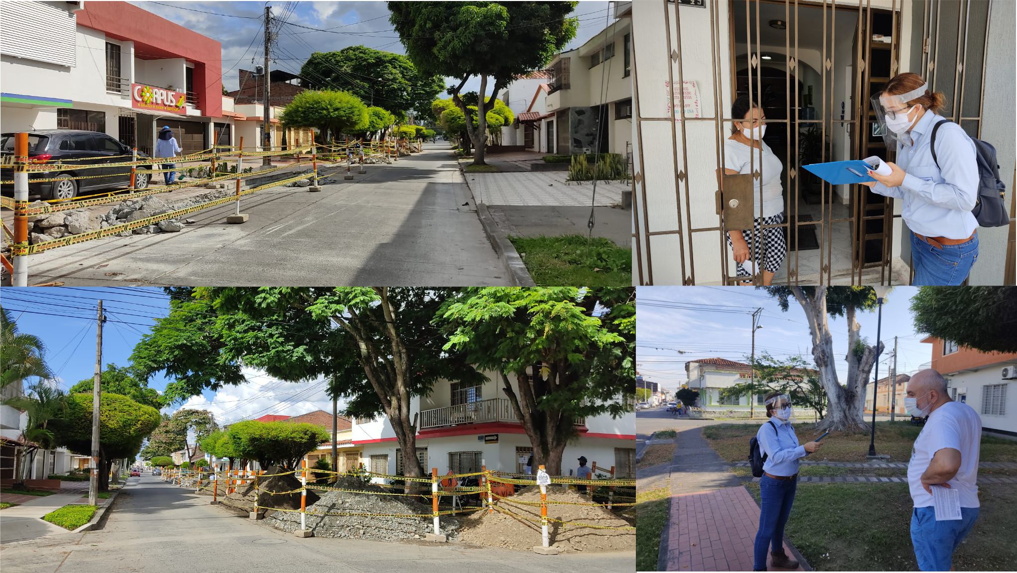 Imagen representativa de la socialización de obras de reposición de redes de acueducto en el barrio Sajonia
