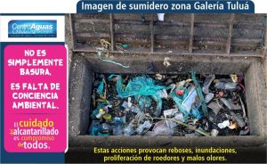 Imagen representativa de un sumidero colapsado