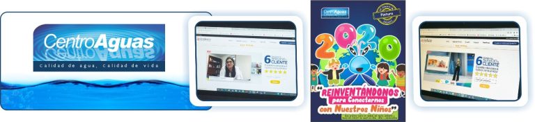 Diseño de tres imágenes de la entrega del reconocimiento