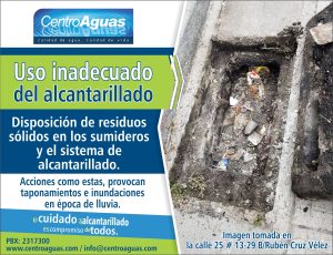 imagen representativa del Uso inadecuado del alcantarillado