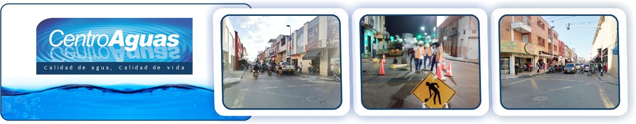 obra de la carrera 22 con calles 25 y 26 del centro Diseño con tres fotografías de la obra de la carrera 22 con calles 25 y 26 del centro