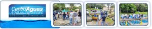 tres fotografías donde se ven a los estudiantes de la UCEVA haciendo recorridos por las instalaciones de la planta