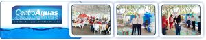 Diseño con tres fotos de la celebración, se ve a vocales en capacitación