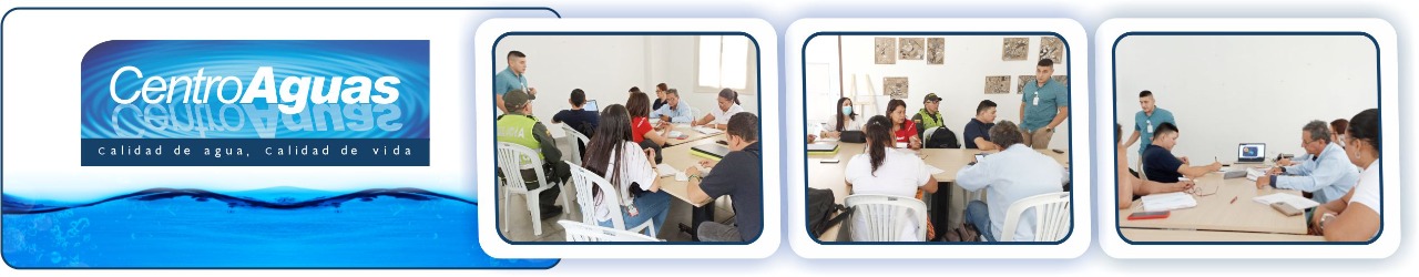 reunión de variabilidad y cambio climático con diferentes entidades Diseño con tres fotografías de la reunión de variabilidad y cambio climático