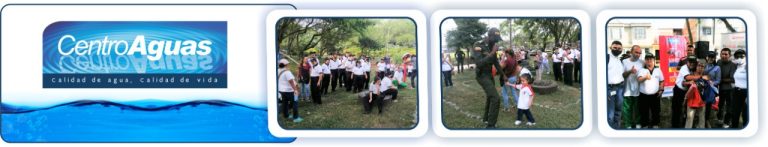 Diseño con tres fotografías de la entrega del parque, se muestra a la comunidad compartiendo