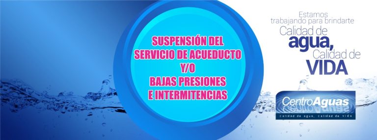 Diseños de suspensión del servicio y bajas presiones e intermitencias