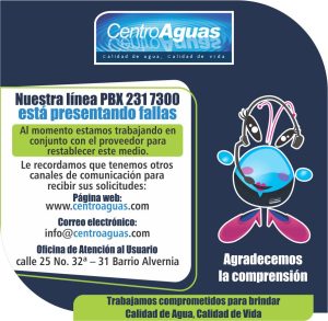 Estamos presentando fallas en nuestra línea PBX 231 7300