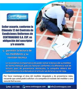 Importancia de permitir la lectura del medidor
