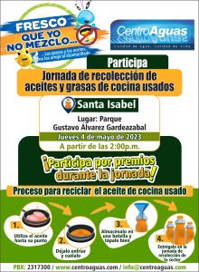 Jornada de recolección de aceite de cocina usado - Barrio Santa Isabel