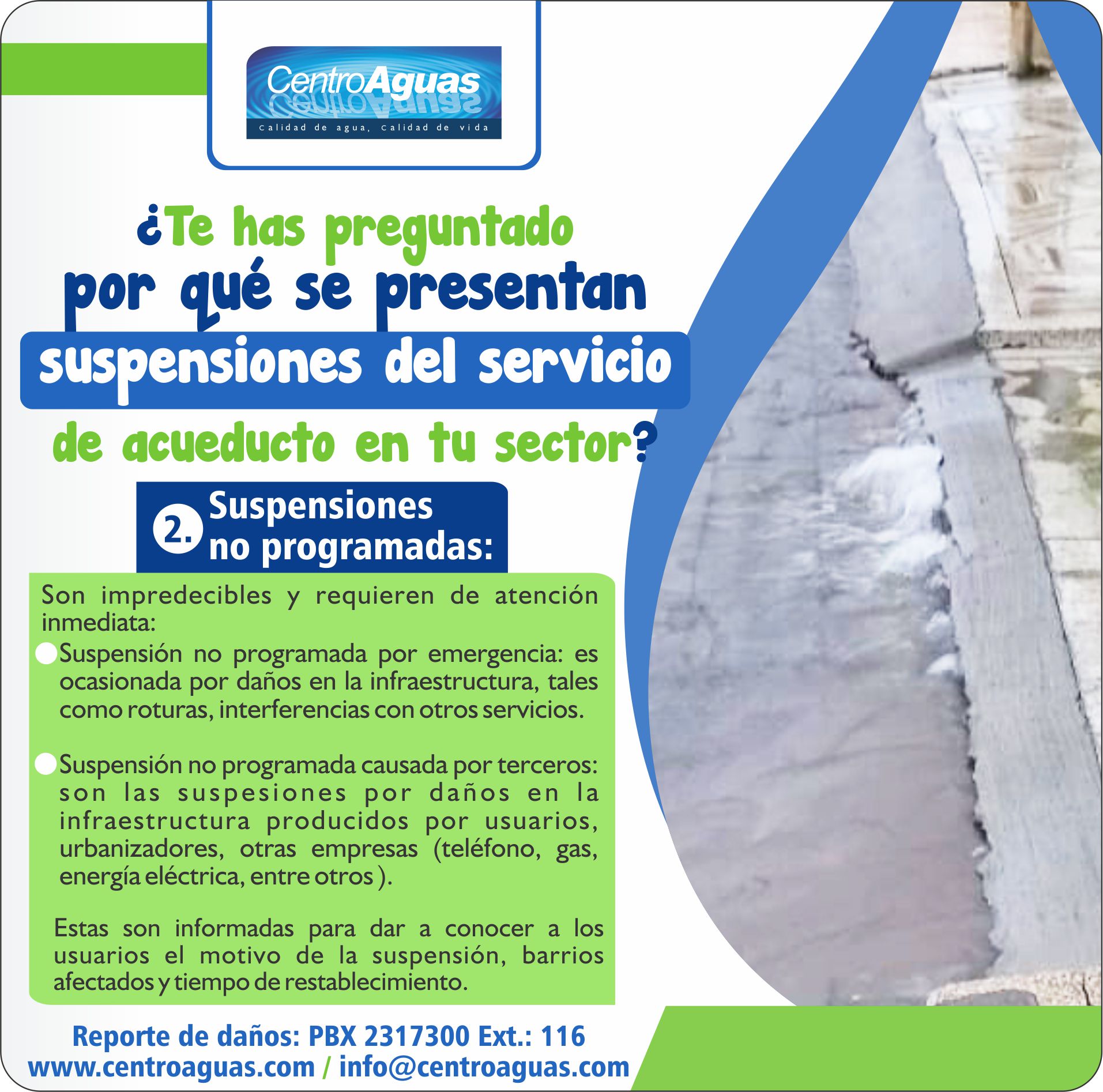 Conoce sobre las suspensiones no programadas, son impredecibles y requieren atención inmediata