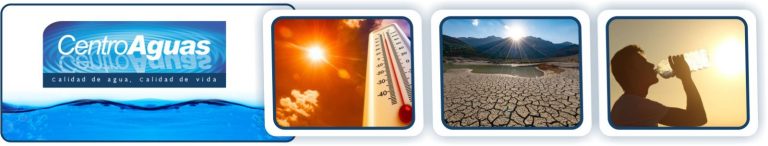 Diseño con ilustraciones sobre alta temperatura, desabastecimiento de agua