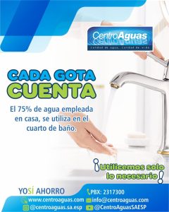 Cada gota cuenta, utilicemos solo lo necesario