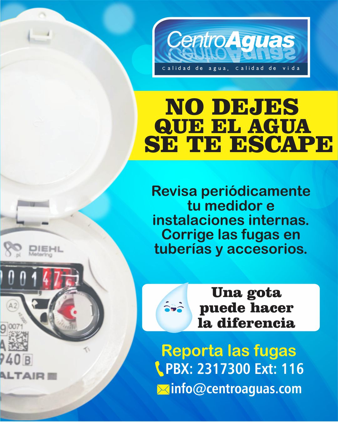 Una gota puede hacer la diferencia