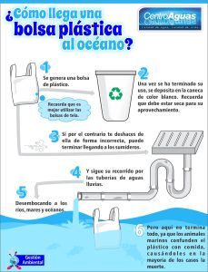 ¿Cómo llega una bolsa plástica al océano?