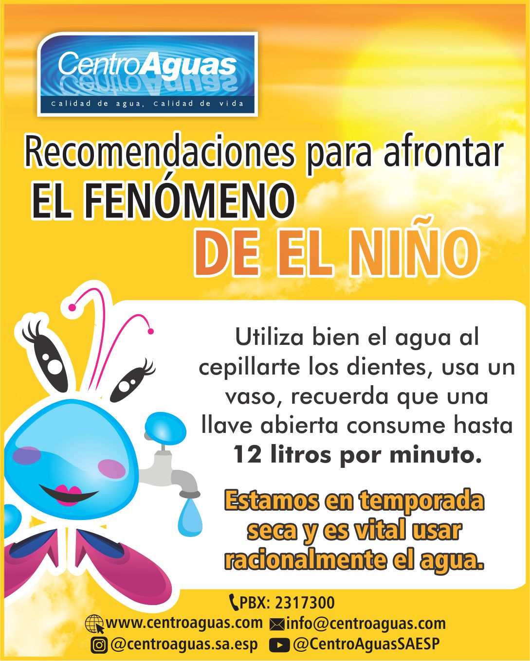 Recomendaciones para afrontar el fenómeno de El Niño