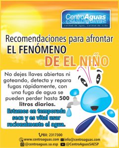 No dejes llaves abiertas ni goteando, repara fugas, se puede perder hasta 500 litros de agua a diario