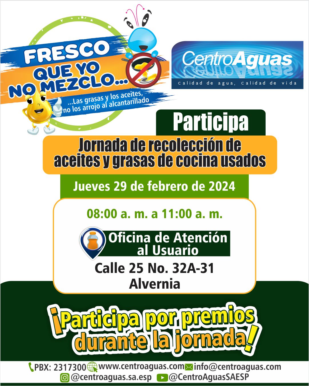 Jornada de recolección Oficina Atención al Usuario jueves 29 de febrero