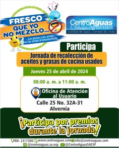 Invitación a participar en la jornada de recolección 24 de abril de 2024