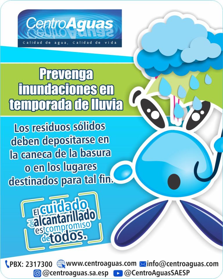 Prevenga inundaciones en temporada de lluvia