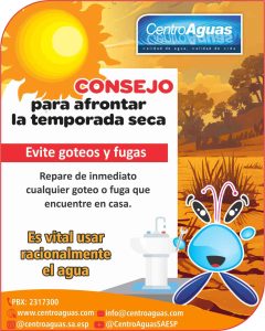 Consejo para afrontar la temporada seca - Evite goteos y fugas