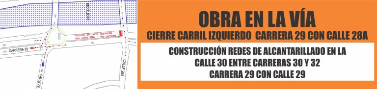Diseño con mapa de cierre de vía