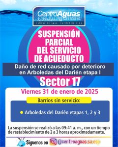 Diseño suspensión del servicio
