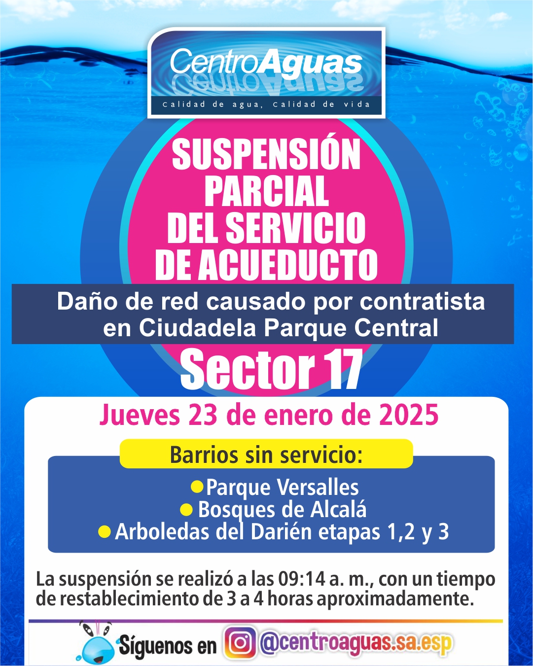 Diseño de suspensión del servicio