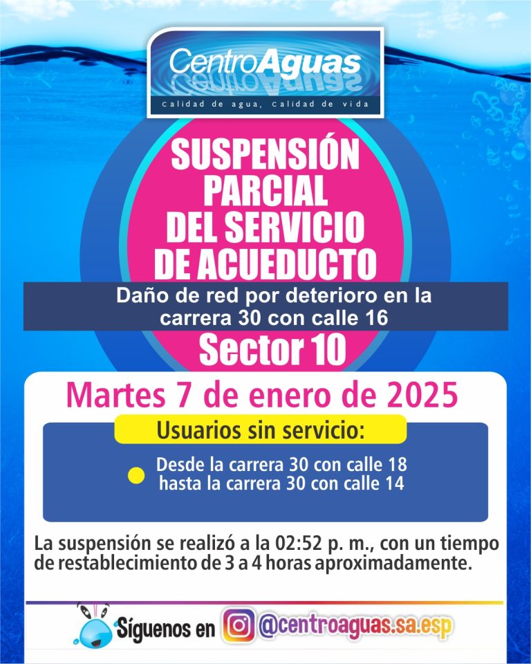Diseño suspensión del servicio