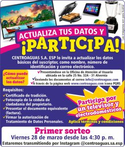 Llega el primer sorteo de actualización de datos