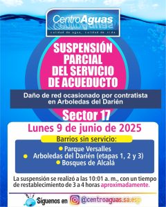 Diseño suspensión del servicio