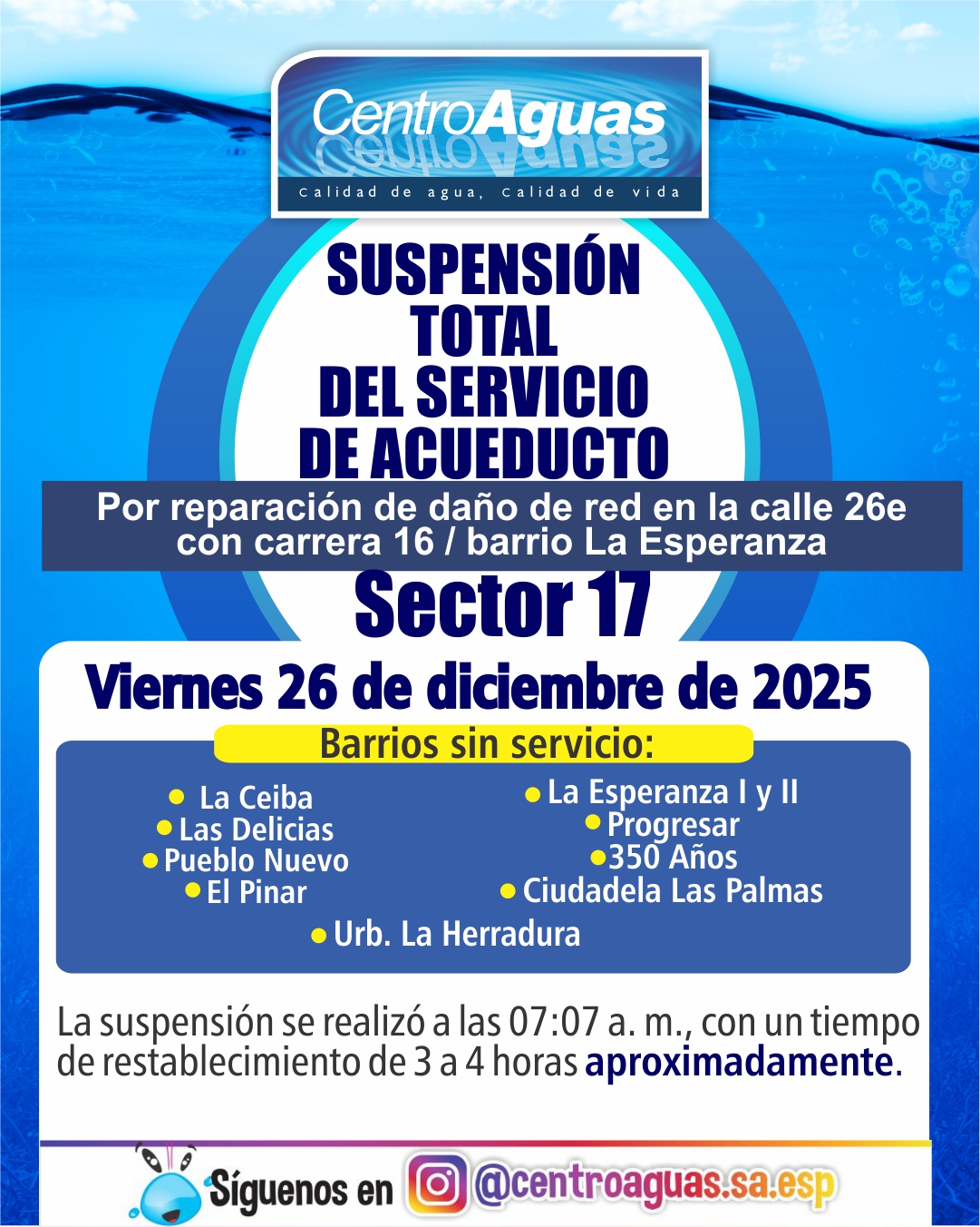 Diseño de suspensión del servicio